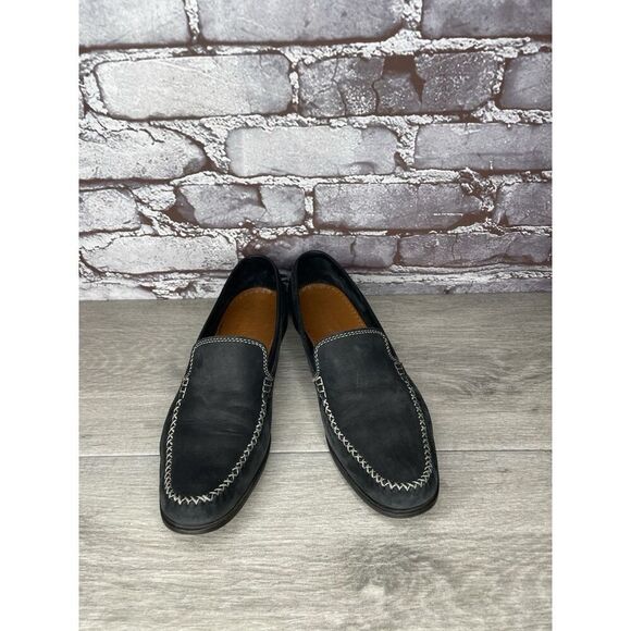 Salvatore Ferragamo Sport Black Suede Almond Toe Loafers Women’s 8.5AA US/38.5EU - Picture 14 of 16